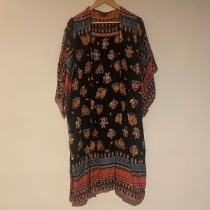 Boho kimono, light material.